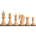 Bath Staunton chess pieces in bud rosewood, 118mm king