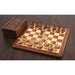 Golden Rosewood and Boxwood chessmen, 81mm king on a 36mm base
