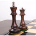 Mammoth Staunton chess pieces in rosewood, 156mm king