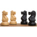 Ebonised boxwood and boxwood Reykjavik Series Staunton chessmen
