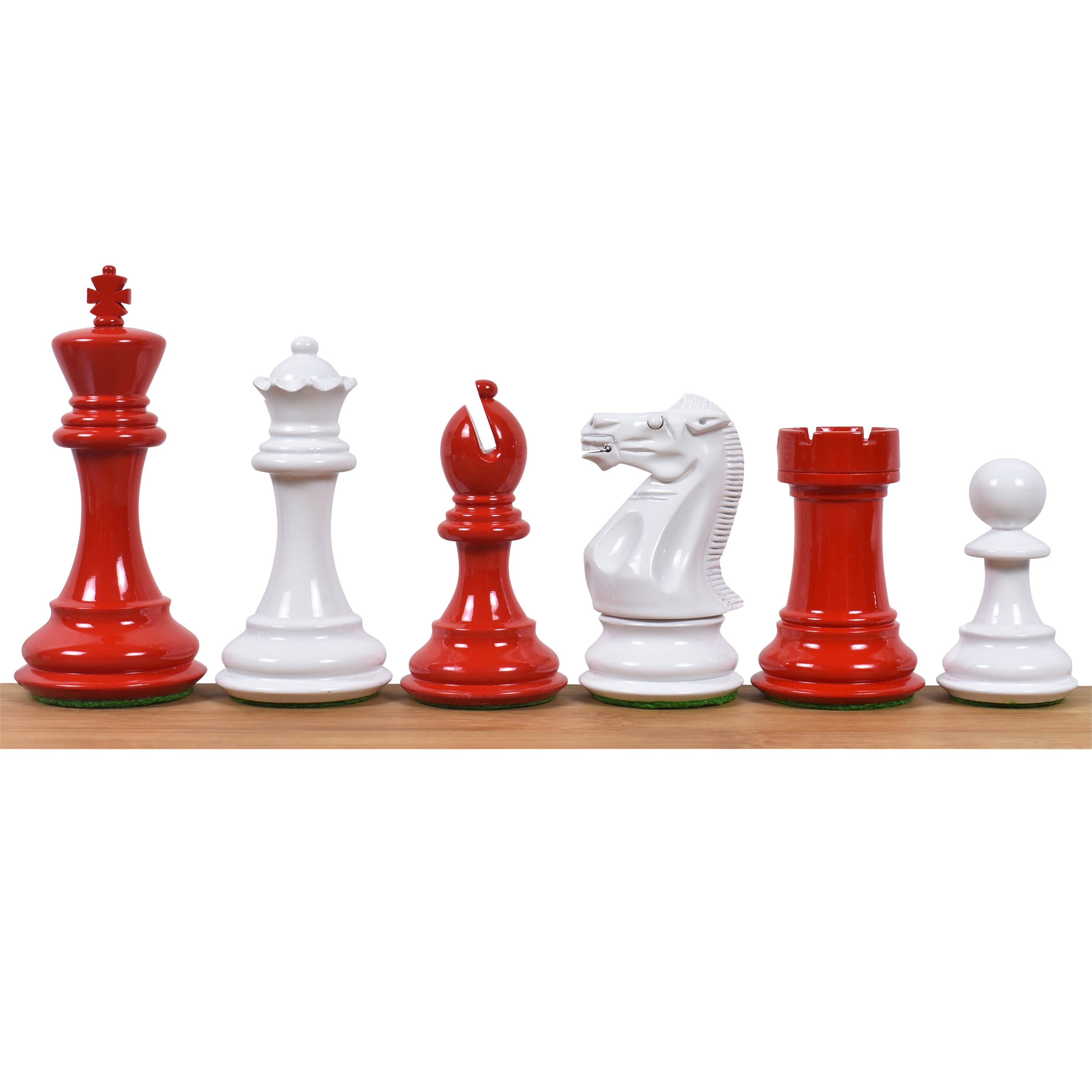 Pro Staunton Painted Boxwood 104mm Chess Pieces