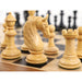 Bath Staunton chess pieces in ebony, 118mm king