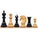 Mogul Staunton chess pieces in ebony, 118mm king
