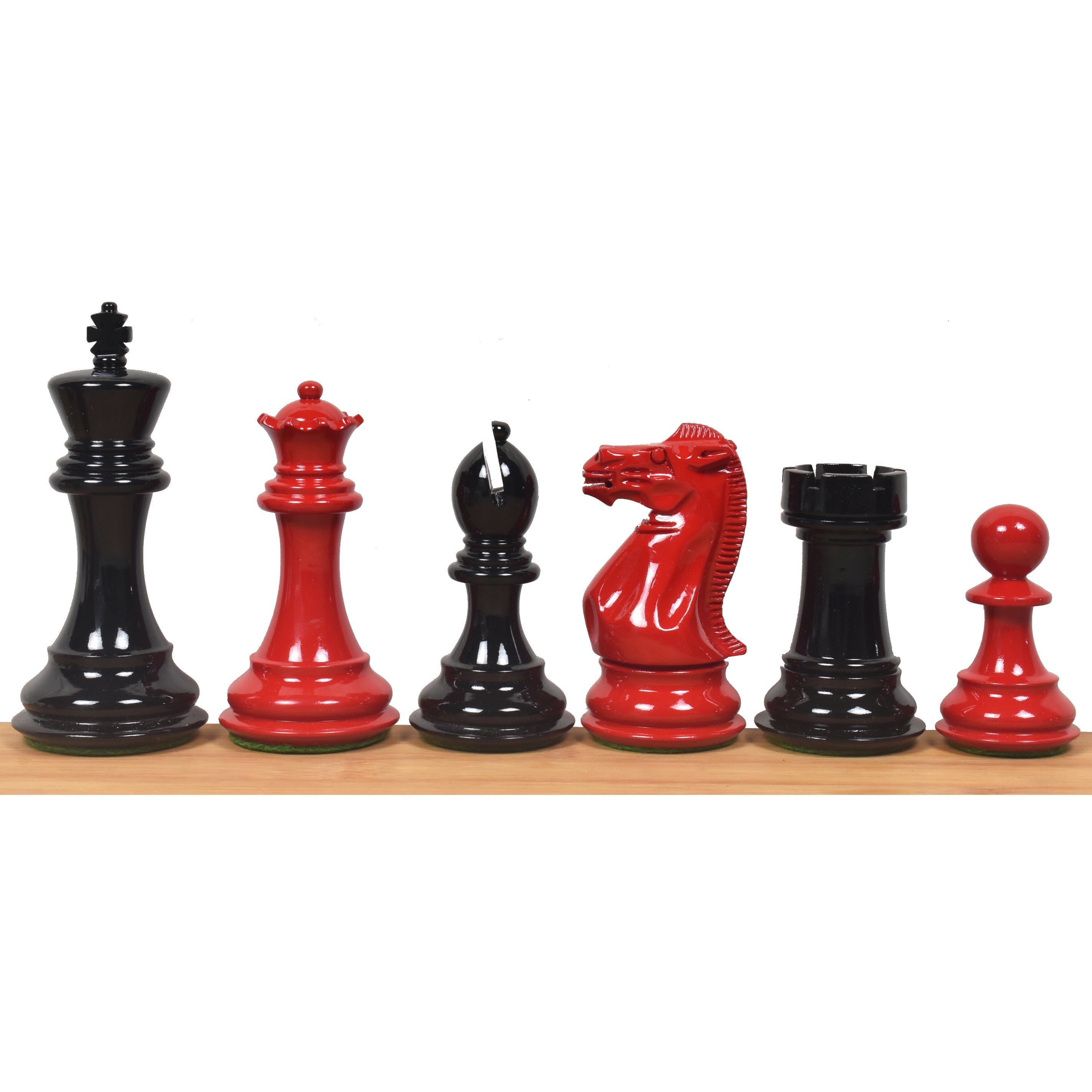 Pro Staunton Painted Boxwood 104mm Chess Pieces