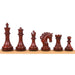84mm king and matching chessmen in Bud Rosewood and Boxwood