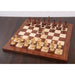 Golden Rosewood and Boxwood chessmen, 98mm king on a 39mm base