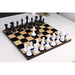 Black Lacquered Boxwood and White Lacquered Boxwood chessmen, 102mm king
