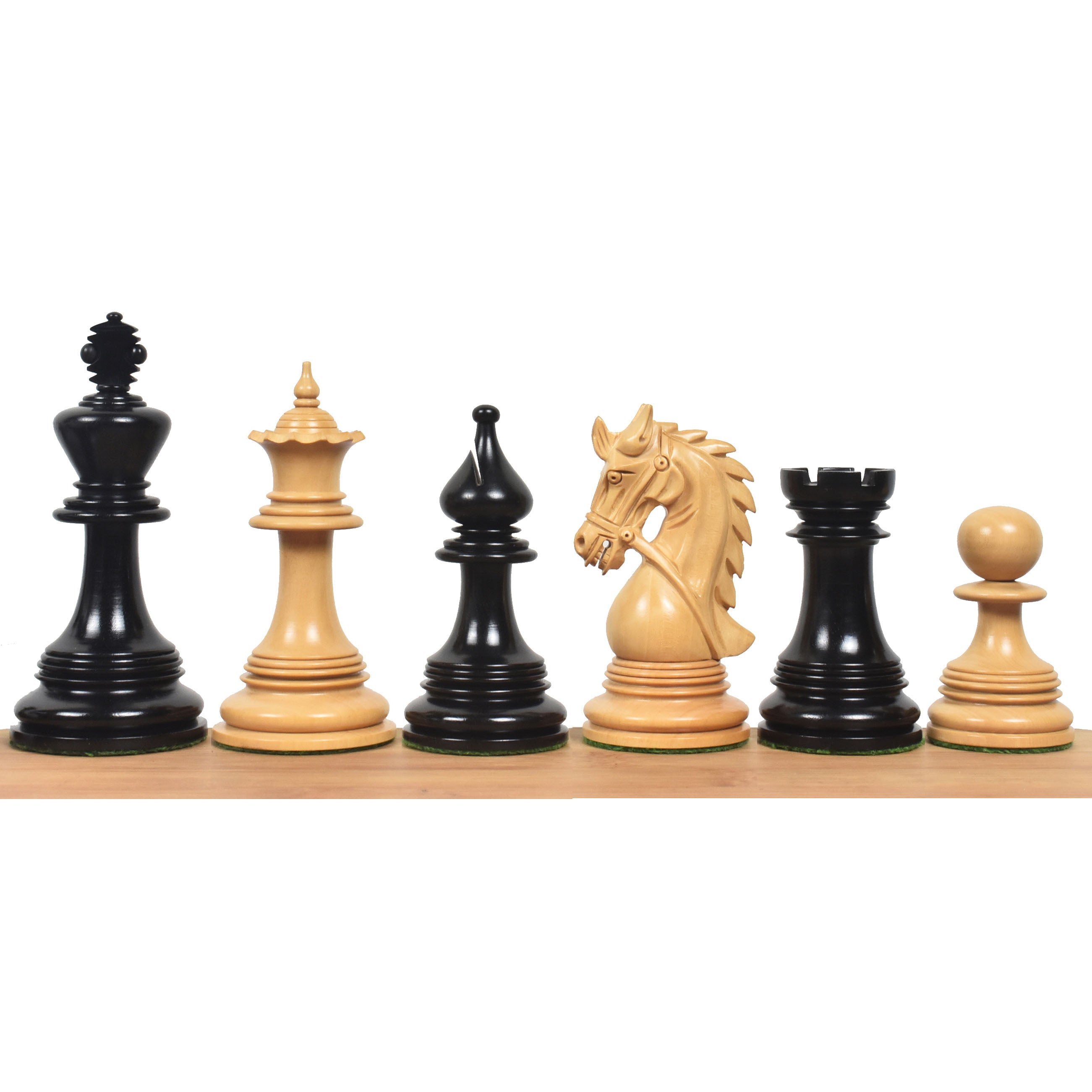 Napoleon Staunton Ebony Wood 108mm Chess Pieces