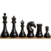 34 piece chessmen set in Ebony Wood and Boxwood