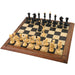Ebonised Boxwood chessmen cut for 55 to 60mm squares