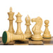 Jumbo Pro Staunton chess pieces in ebony wood, 159mm king