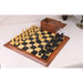 93mm king and matching chessmen in Ebonised Boxwood and Boxwood