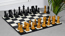 War Admiral luxury handcrafted chess pieces, ebony and boxwood, 4.43 inch king