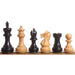 34 piece chessmen set in Ebonised Boxwood and Boxwood