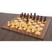 34 piece chessmen set in Mahogany Stained Boxwood and Boxwood