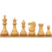 92mm king and matching chessmen in Ebonised Boxwood and Boxwood