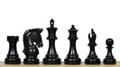 Ebony Bridle Staunton chess pieces, genuine ebony and boxwood, hand carved in India
