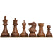 Golden Rosewood and Boxwood chessmen sized for 38 to 45 mm squares