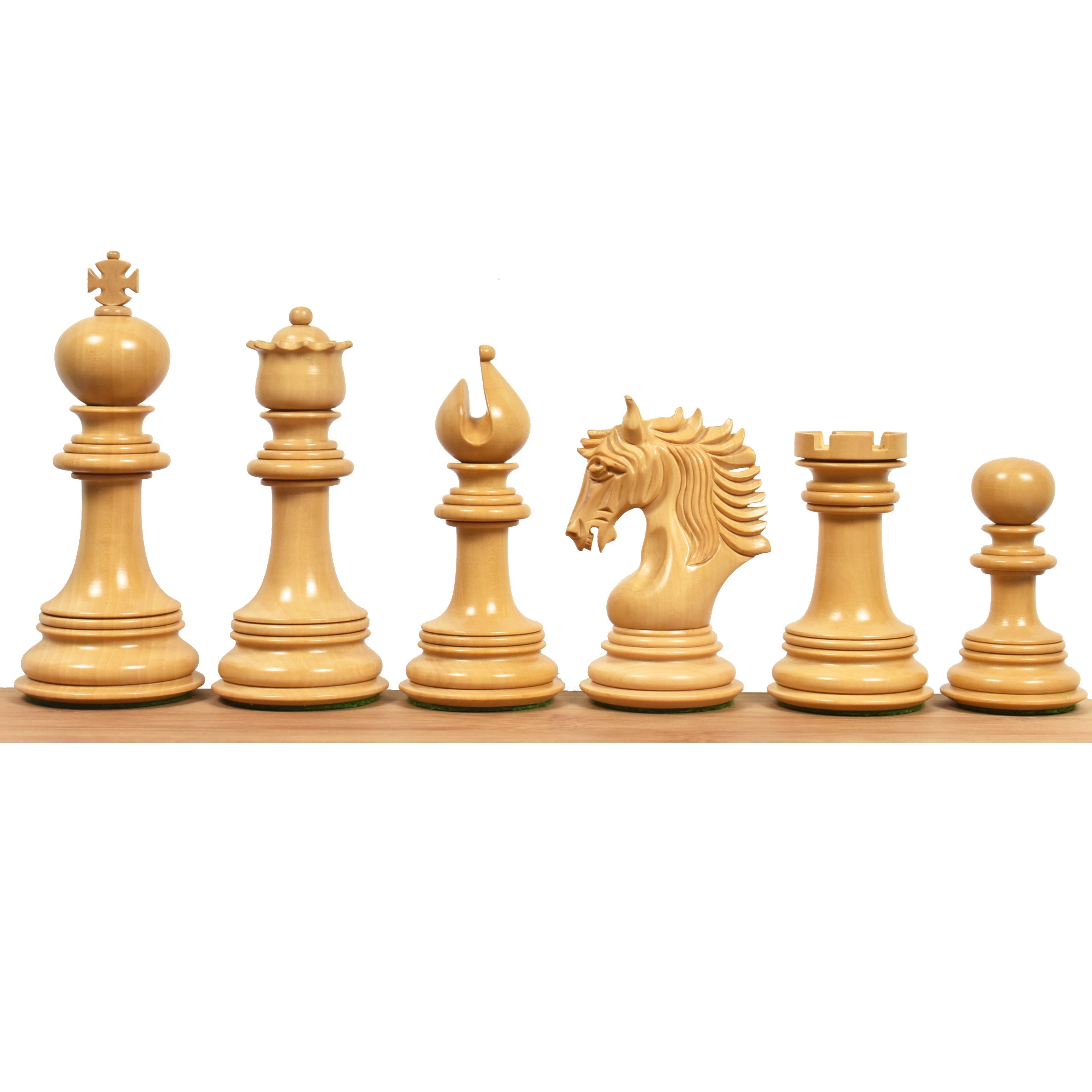 Arthur Staunton chess pieces in ebony, 116mm king