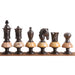 Metallic Gold and Grey chessmen sized for 45 to 55 mm squares