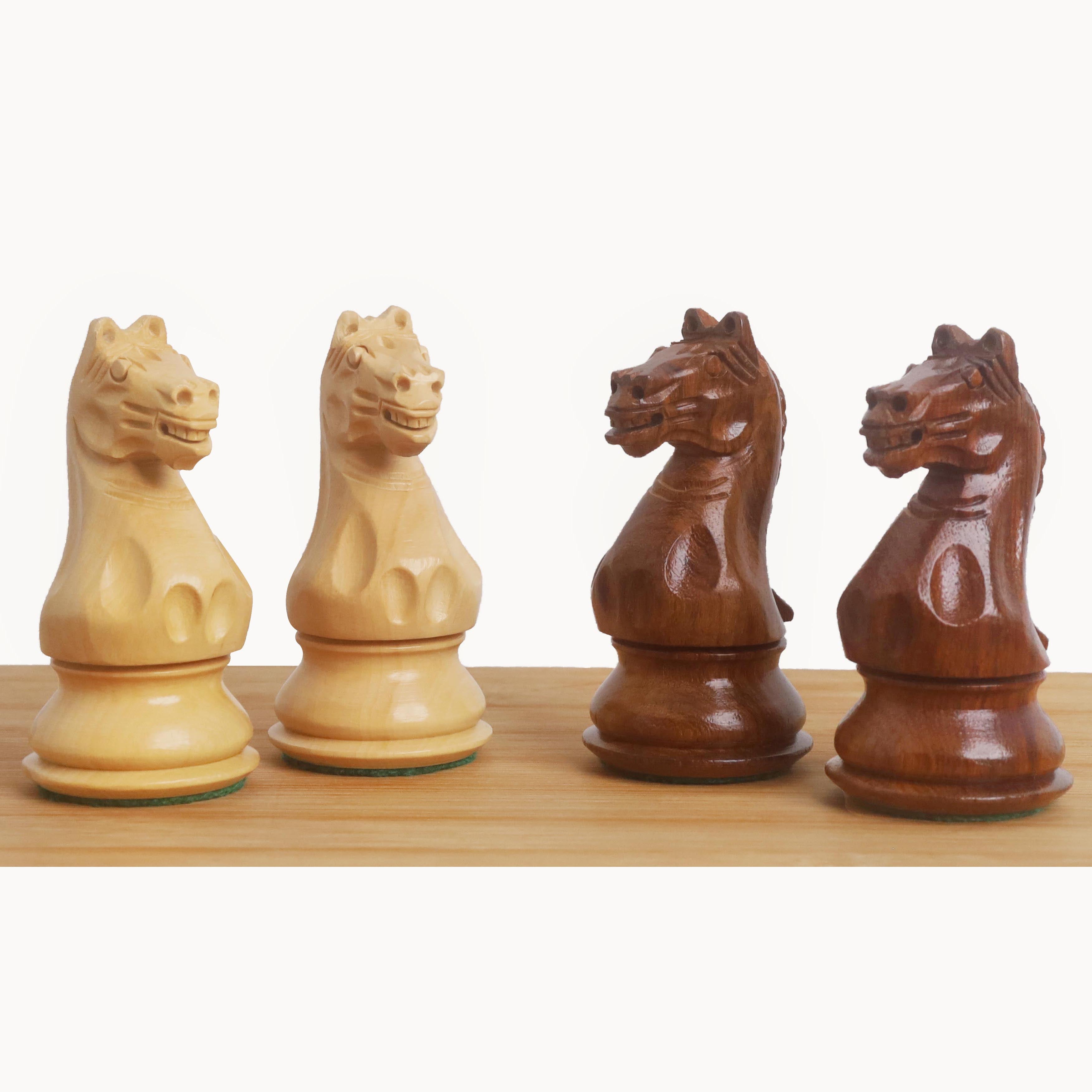 Fierce Knight Staunton 102mm Chess Pieces