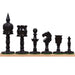 English Series Pre-Staunton Camel Bone 92mm Chess Pieces