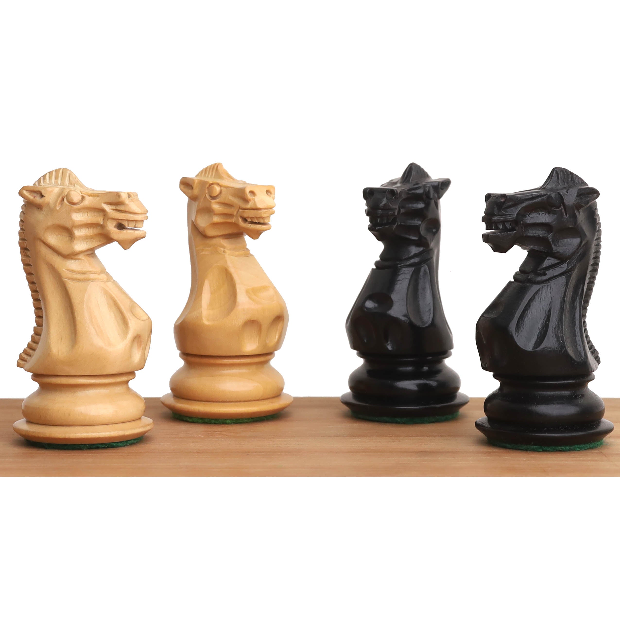 Ebony and Boxwood chessmen, 78mm king