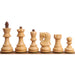 34 piece golden rosewood chessmen set