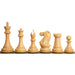 102mm king and matching chessmen in Bud Rosewood (African Padauk) and Boxwood