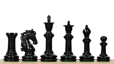 French Warrior Luxury chess pieces, genuine ebony and boxwood, hand carved in India