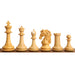 100mm king and matching chessmen in Bud Rosewood and Boxwood