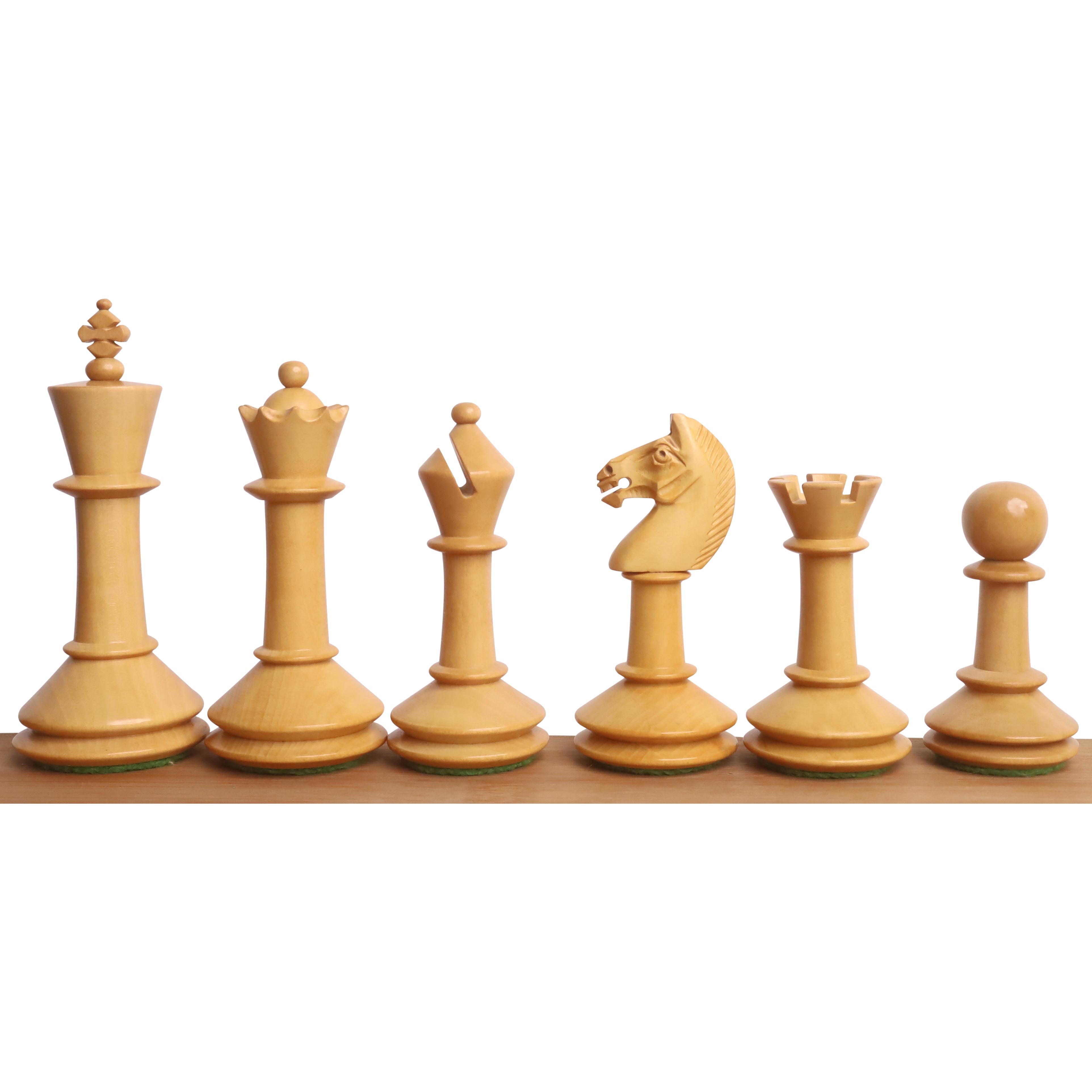 88mm king and matching chessmen in Rosewood and Boxwood