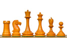 B and Co 1860s Antique chess pieces, genuine ebony and antiqued boxwood, hand carved in India