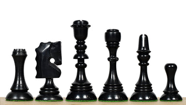 1929 Barcelona Joc Catalan chess pieces, genuine ebony and boxwood, hand carved in India