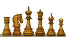 War Admiral handcrafted ebony Staunton chess pieces with a 112mm king and 44mm base