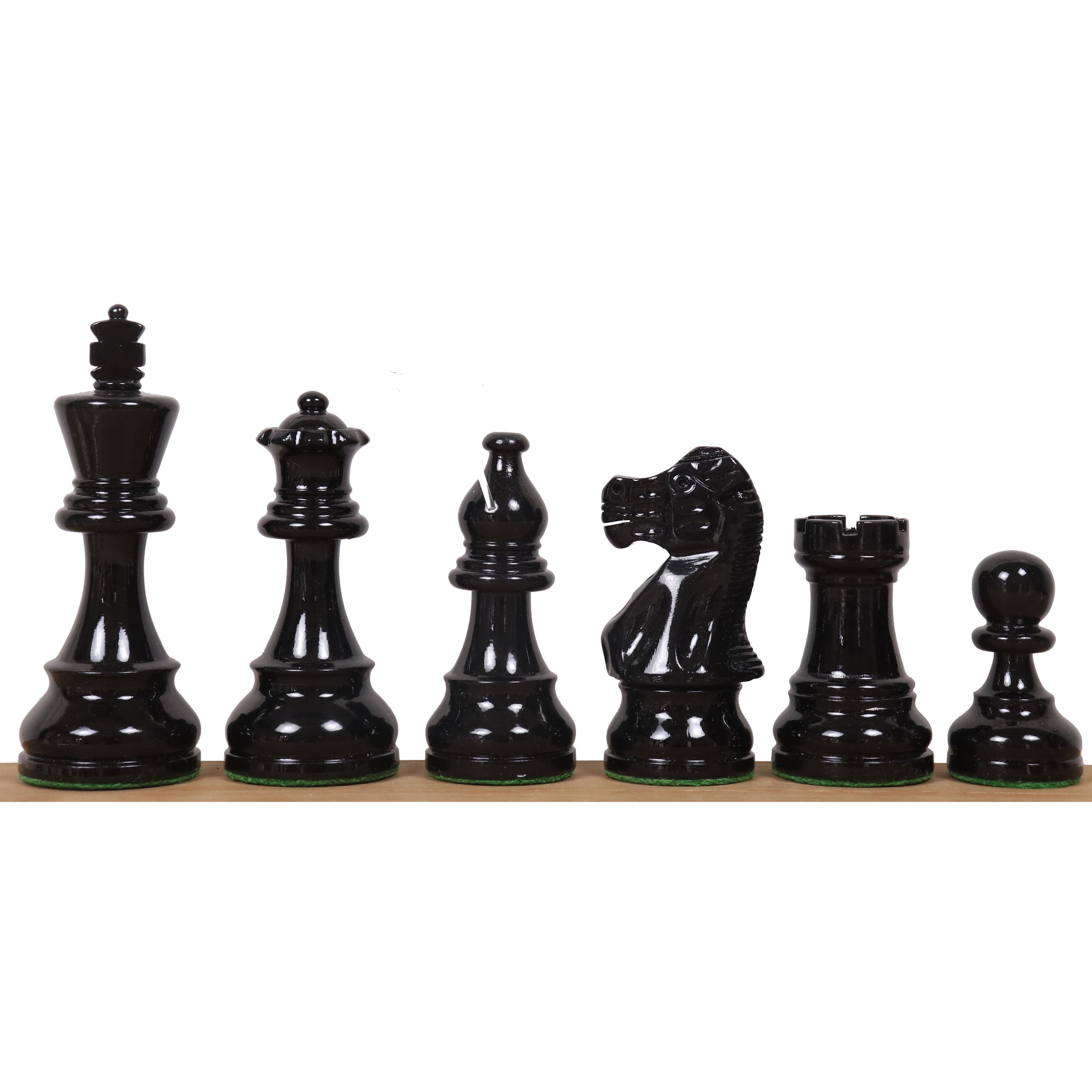 Painted Lacquered Staunton 97mm Chess Pieces