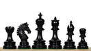 Indian Chetak II chess pieces, genuine ebony and boxwood, hand carved in India