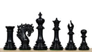 Viking Series chess pieces, ebony and boxwood, hand carved in India