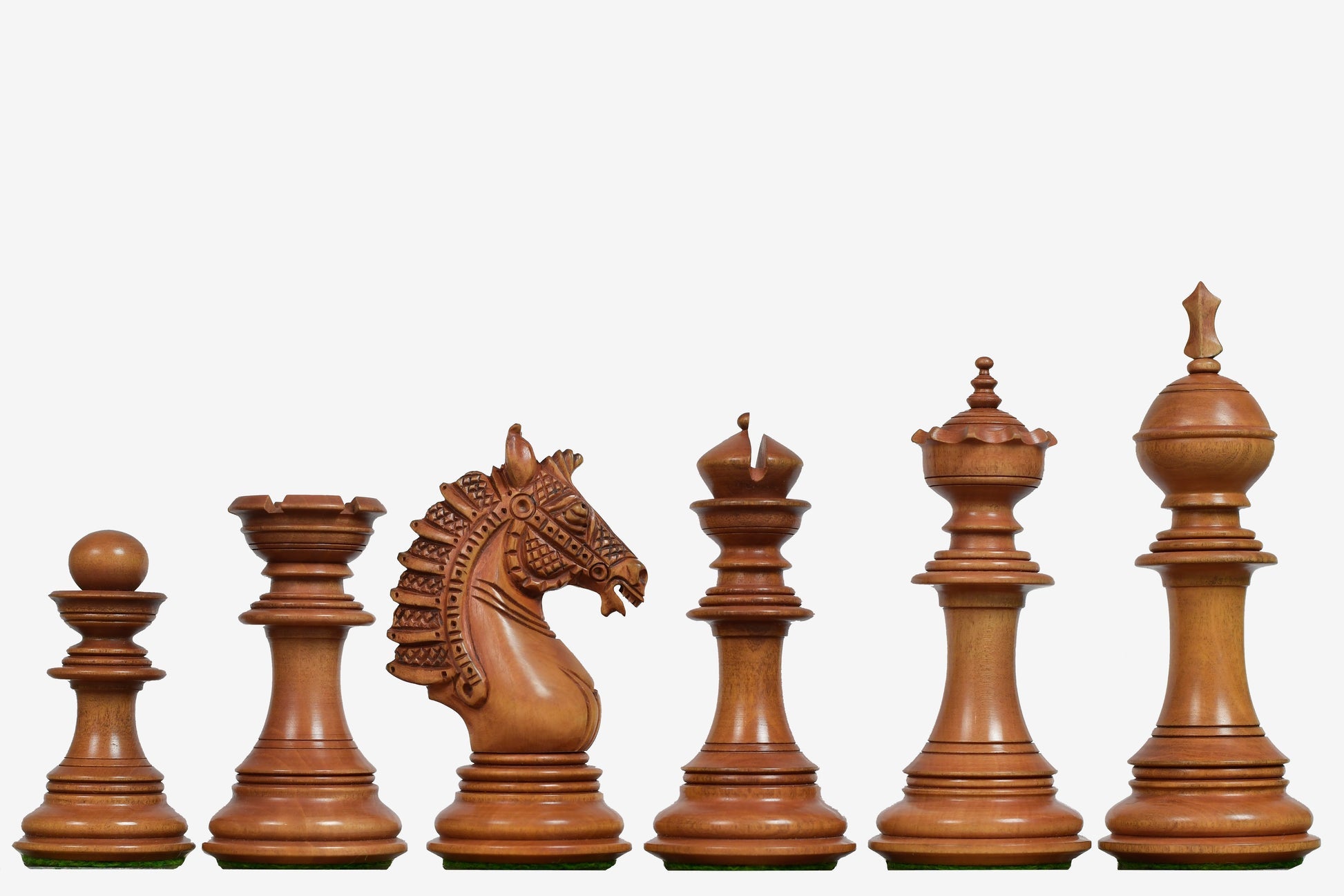 Sikh Empire chess pieces full set arranged on board