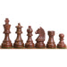Golden Rosewood chessmen cut for 45 to 50mm squares