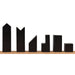 32 piece ebonised boxwood chessmen set