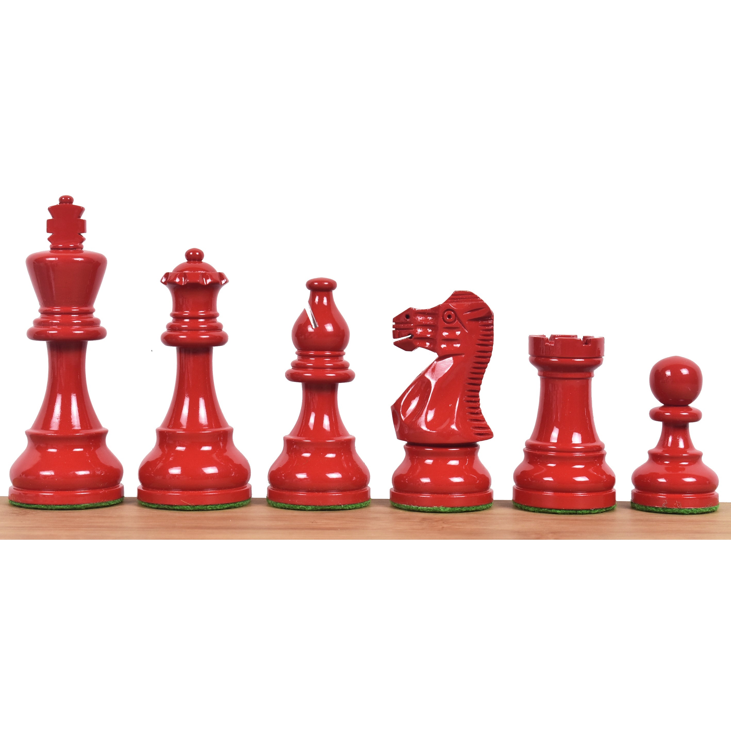 Painted Lacquered Staunton 97mm Chess Pieces