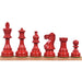 Painted Lacquered Staunton 97mm Chess Pieces