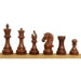 34 piece chessmen set in Golden Rosewood and Boxwood