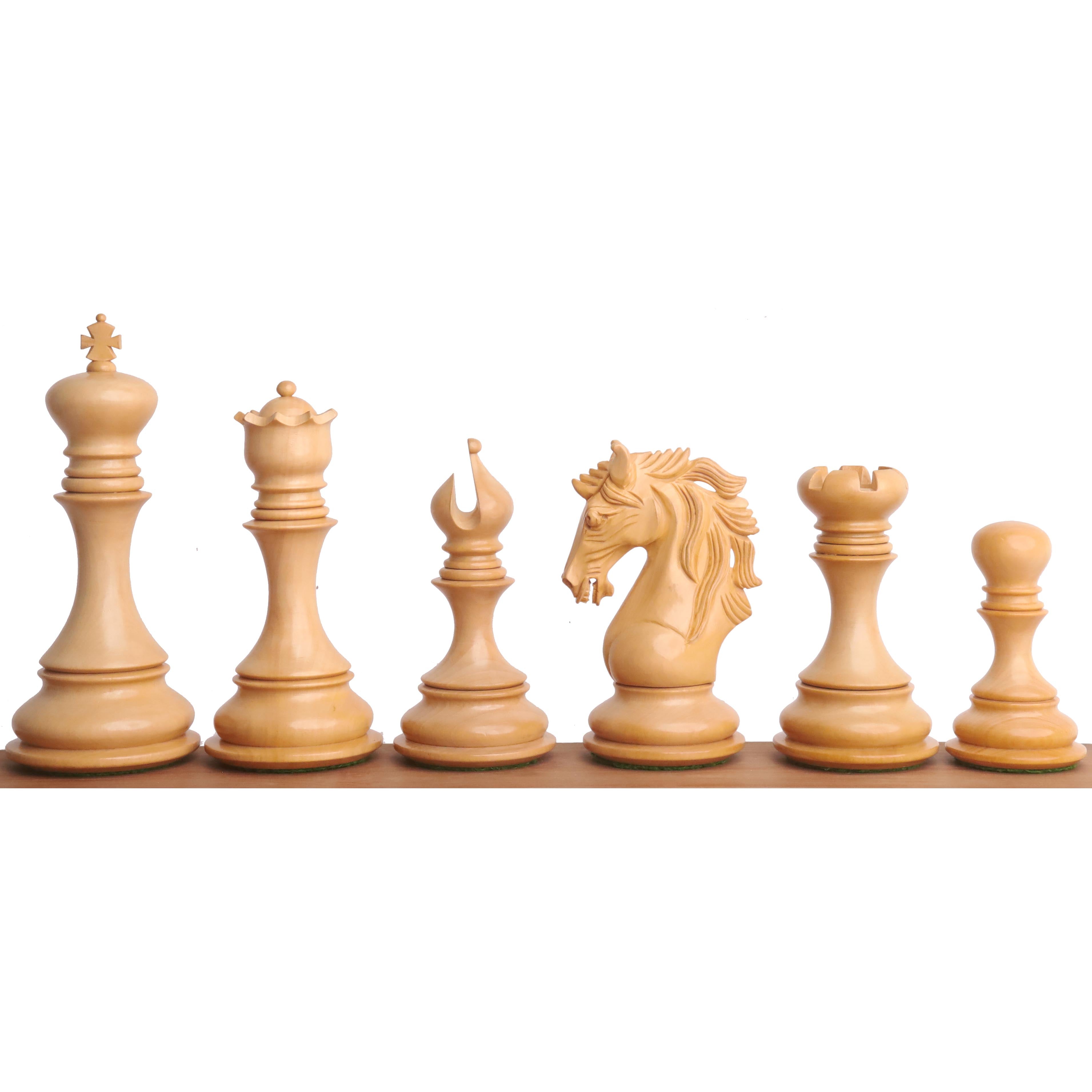 34 piece bud rosewood chessmen set