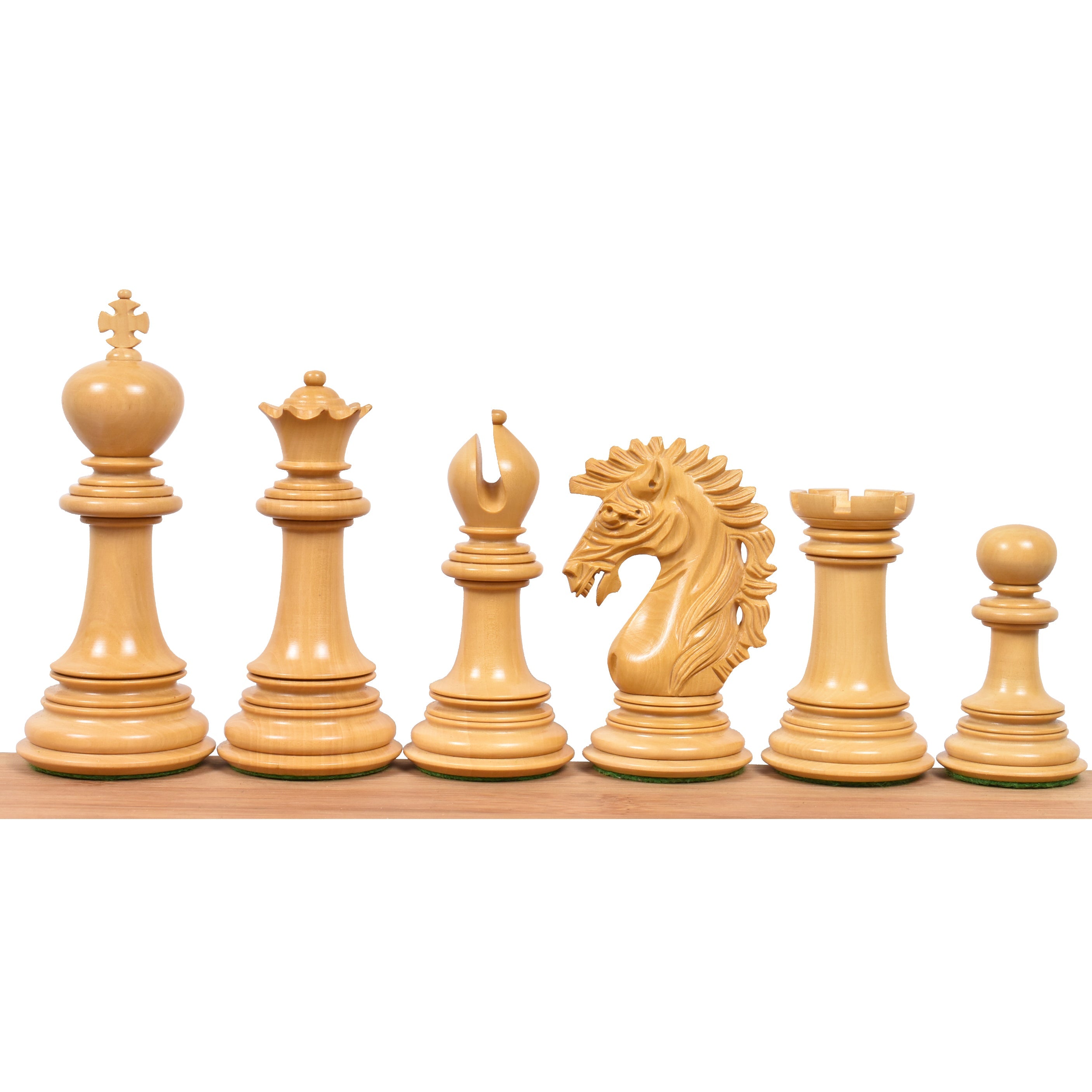 Mogul Staunton chess pieces in ebony, 118mm king