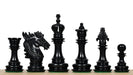 Dragon Knight Series chess pieces, genuine ebony and boxwood, hand carved in India