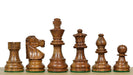 French Lardy Compact chess pieces, sheesham and boxwood, hand carved in India