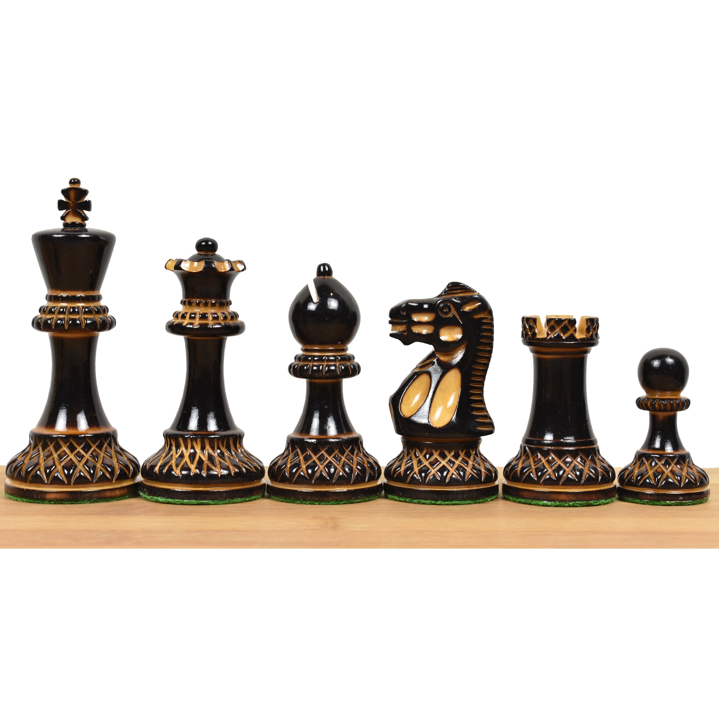Parker Staunton Carved 100mm Chess Pieces
