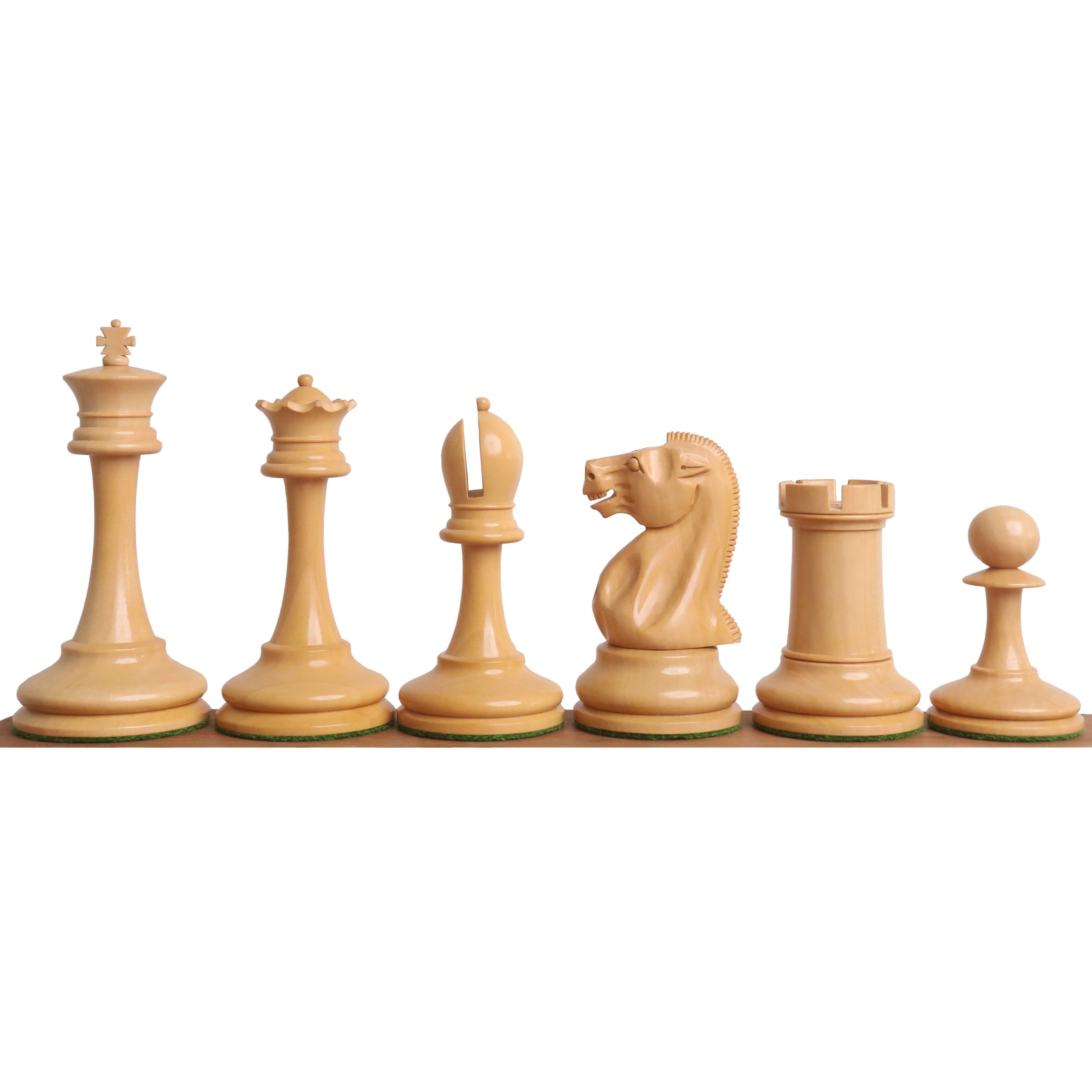 34 piece chessmen set in Ebony Wood and Boxwood